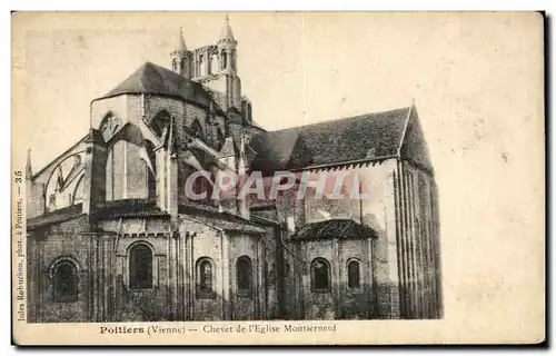 Cartes postales Poitiers Chevet de I'Eglise Monument