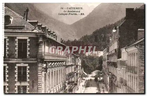 Ansichtskarte AK Cauterets Le Boulevard Latapie Flurin