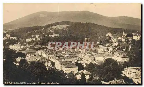 Cartes postales Baden Baden von der Ebersteinstrabe