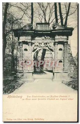 Cartes postales Heidelberg Das Elisabethenther Wen kurfurst