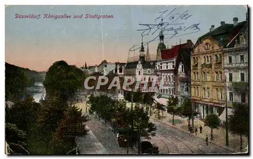 Cartes postales Dusseldorf Konigsallee and Stadtgraben