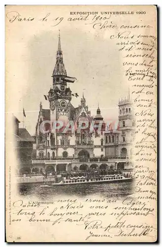 Cartes postales L&#39Allemagne Exposition universelle 1900