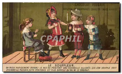 Chromo Chocolat Poulain Enfants Le souffleur