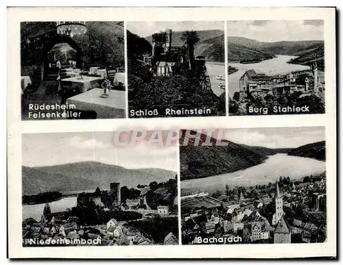 Cartes postales moderne Niederhaimsbach Bacharach Burg Stahleck