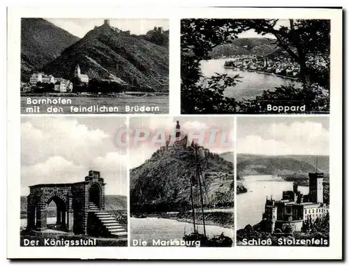 Cartes postales moderne Boppard Konigsstuhl Stolzenfels
