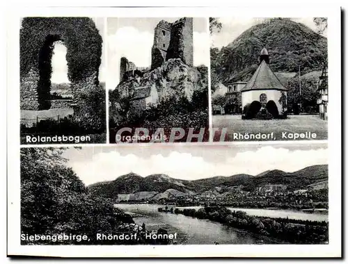 Cartes postales moderne Rolandsbogen Drachentcls Rhondort Kapelle Siebengebirge rhondort honnet