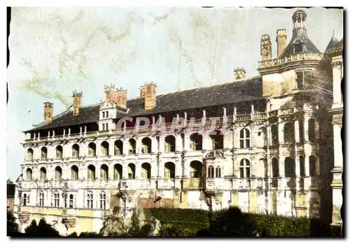 Cartes postales moderne Le chateau de blois l alile francois lr la facade des loges