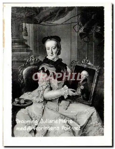 Cartes postales moderne Danemark Denmark Frederiksborg Slot Dronning juliane marie med arveprinsens portraet