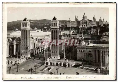 Cartes postales moderne Barcelona Intrade Pargue Montiuich Entrance of the Parc