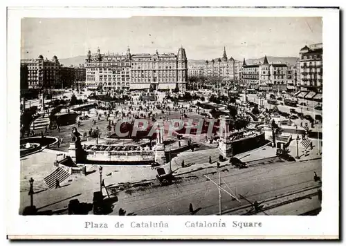 Moderne Karte Barcelona Plaza de Cataluna Catalonia Square