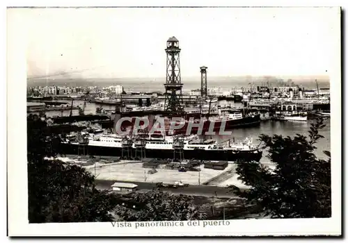 Cartes postales moderne Barcelona Vista panoramica del puerto