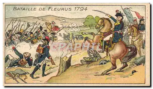 Chromo Bataille De Fleurus 1794 Pastilles Salmon Miliaria