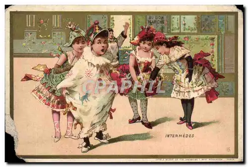 Cartes postales Au bon marche intermedes Enfants