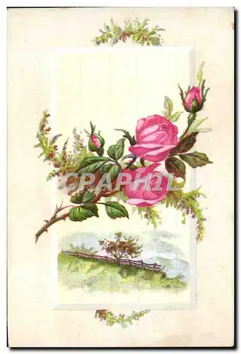 Image chocolat Besnier Fleurs Roses