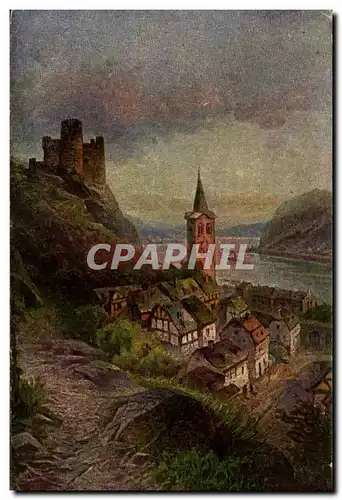 Cartes postales Burg Maus wurde vom Blachof Bohemund von Trier zum Schutze soiner Besitzungen am Rhein