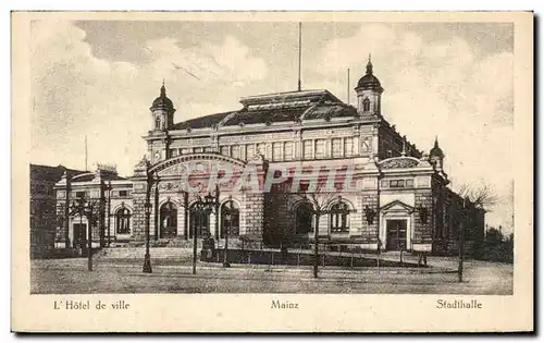 Cartes postales L&#39Hotel de ville Mainz Stadthalle