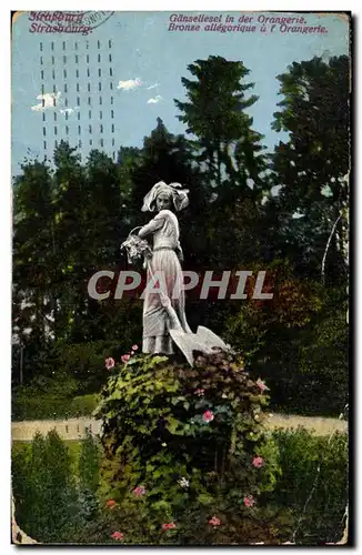 Cartes postales Strasbourg Bronze allegorique a l&#39orangerie