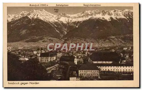 Cartes postales Innsbruck gegen Norden