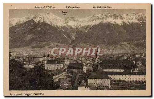 Cartes postales Innsbruck gegen Norden