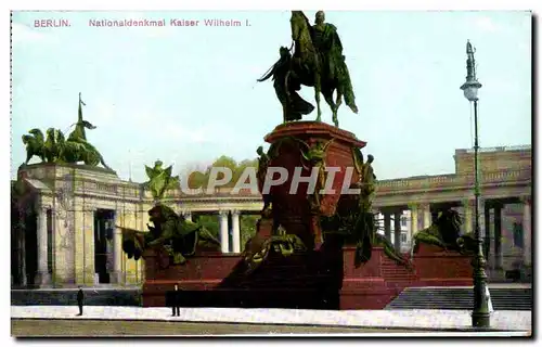 Cartes postales Berlin Nationaldenkmal Kaiser Wilhelm I