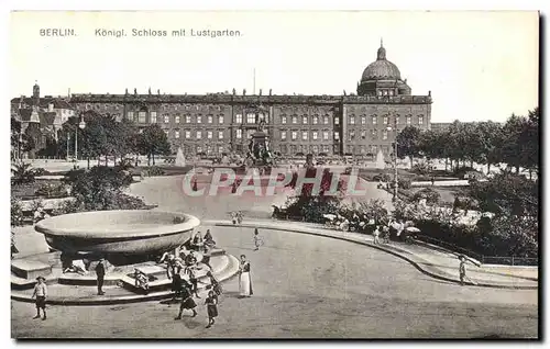 Ansichtskarte AK Berlin Konigl Schloss mit Lustgarten Enfants