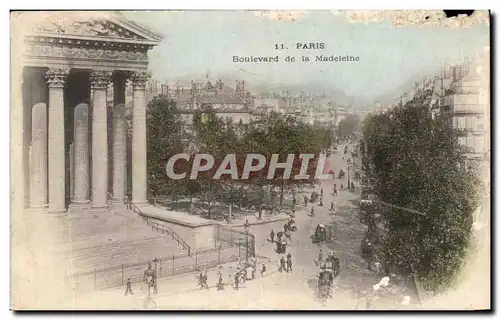 Cartes postales Paris Boulevard de la Madeleine