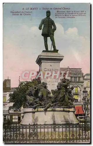 Cartes postales Le Mans Statue du General Chanzy