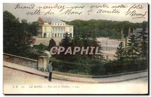 Cartes postales Le Mans Vue vers le Theatre