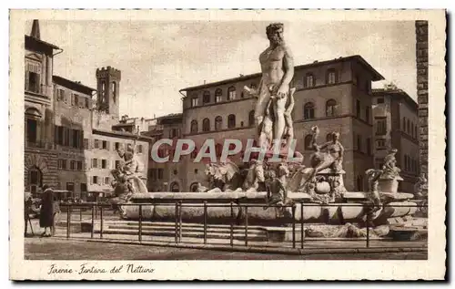 Ansichtskarte AK Firenze Fontana del Nettuno