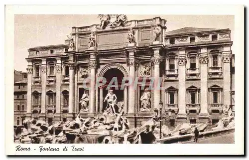 Cartes postales Roma fontana di trevi