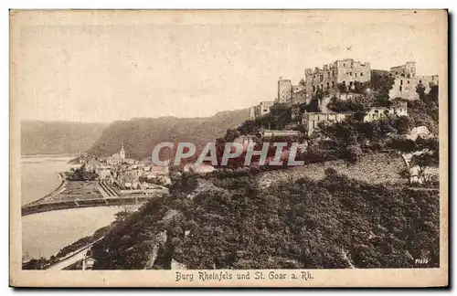 Cartes postales BurgRheinfels and St Goar a Rh