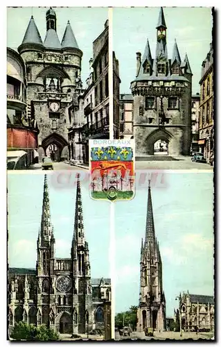 Cartes postales Bordeaux La grosse cloche La Place du Palais cathedrale Saint Andre La Tour Saint Michel