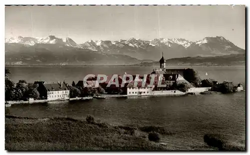 Cartes postales Wasserburg am Bodensee mit Osterreicher und Schweizer Alpen