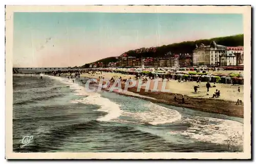 Ansichtskarte AK Trouville Reine des Plages La Plage a maree haute