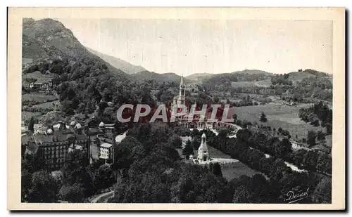 Cartes postales Lourdes Vue d&#39ensemble sur la Basilique et le Calvaire