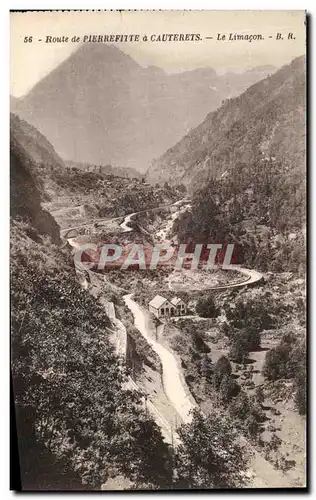 Cartes postales Route de Pierrefitte a Cauterets Le Limacon