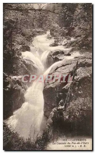 Ansichtskarte AK Cauterets La Cascade du Pas de I&#39Ours