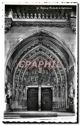 Cartes postales Fribourg Porche de la Cathedrale