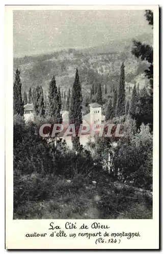 Cartes postales Monastere ND de la paix Castagniers A travers les cypres