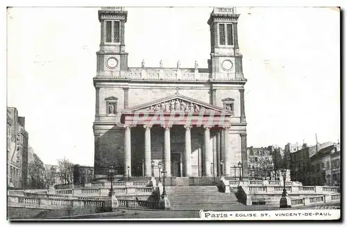 Cartes postales Paris Eglise St Vincent De Paul