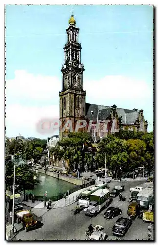 Cartes postales Amsterdam Westertoren Western Tower Tour ouest