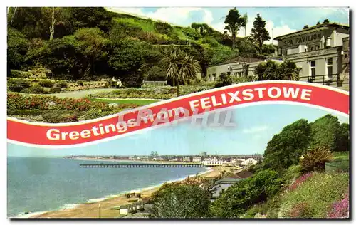 Cartes postales Spa Gardens Promenade Greetings Felixstowe