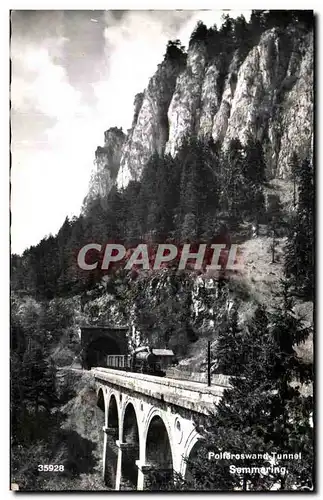 Cartes postales Polteroswand Tunnel Semmaring Train