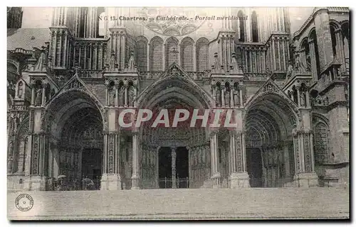 Cartes postales Chartres Cathedrale Portail meridional