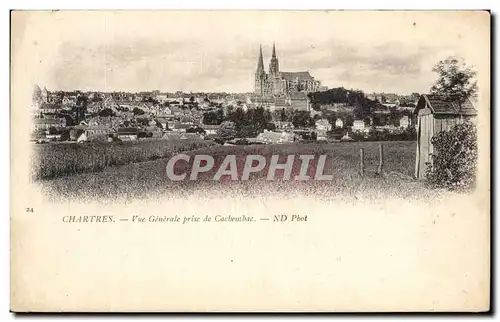 Cartes postales Chartres Vue Generale prise de Cachenbac