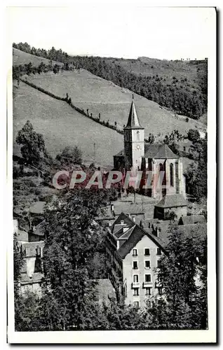 Cartes postales Chaudes Aigues Vue vers I&#39Eglise