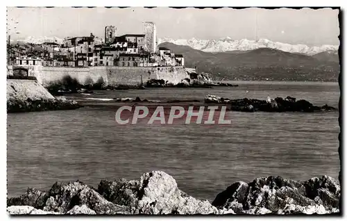 Cartes postales La cote d arur antibes et la chaine des aipes