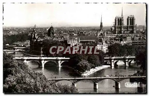 Cartes postales Paris la pointe de la cite et les ponts