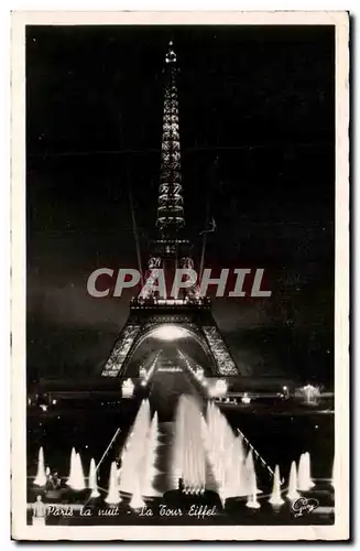 Cartes postales Paris la nuit La tour Eiffel