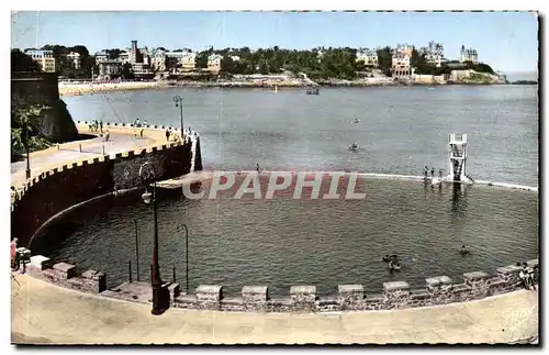 Cartes postales Dinard la piscine de l&#39ecluse et la pointe de la malouine